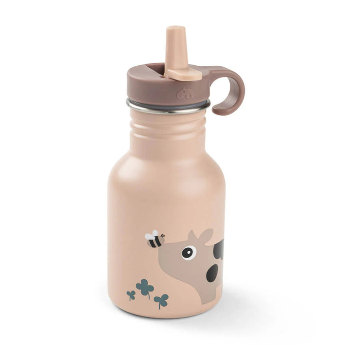 Done by Deer metalen fles met rietje tiny farm powder 350 ml 5712643061182 b