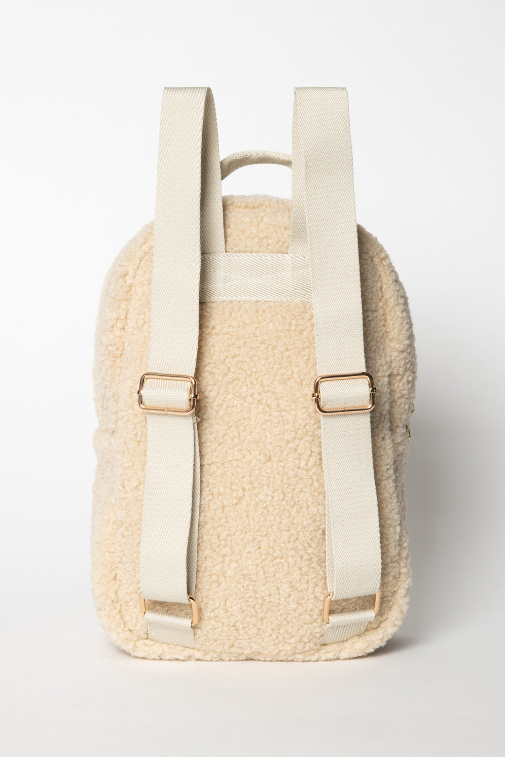 Studio Noos rugzak mini teddy ecru 100% Polyester