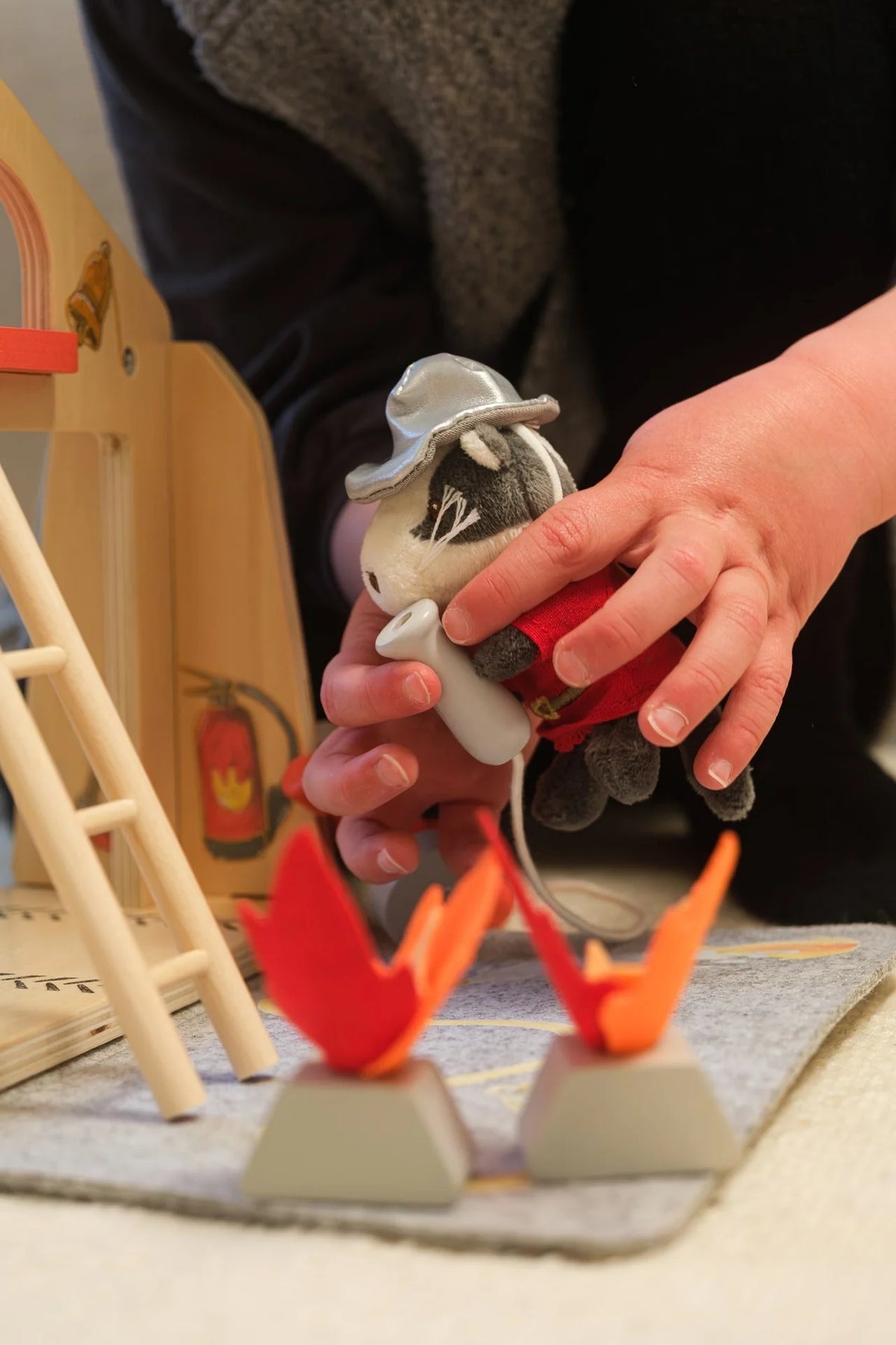 Egmont Toys vilten huisje brandweerkazerne met miniatuurvriendje 18 mnd+
