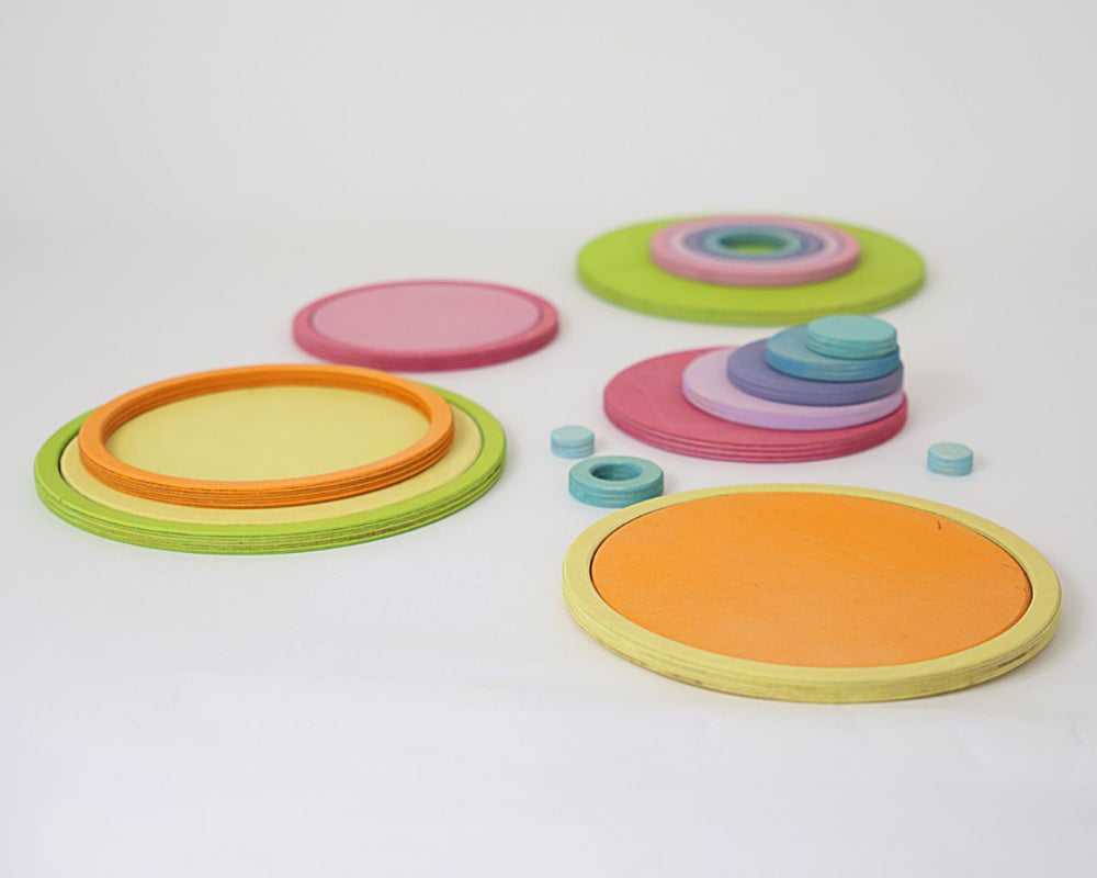 GRIMMS cirkels en ringen pastel 3 jr+