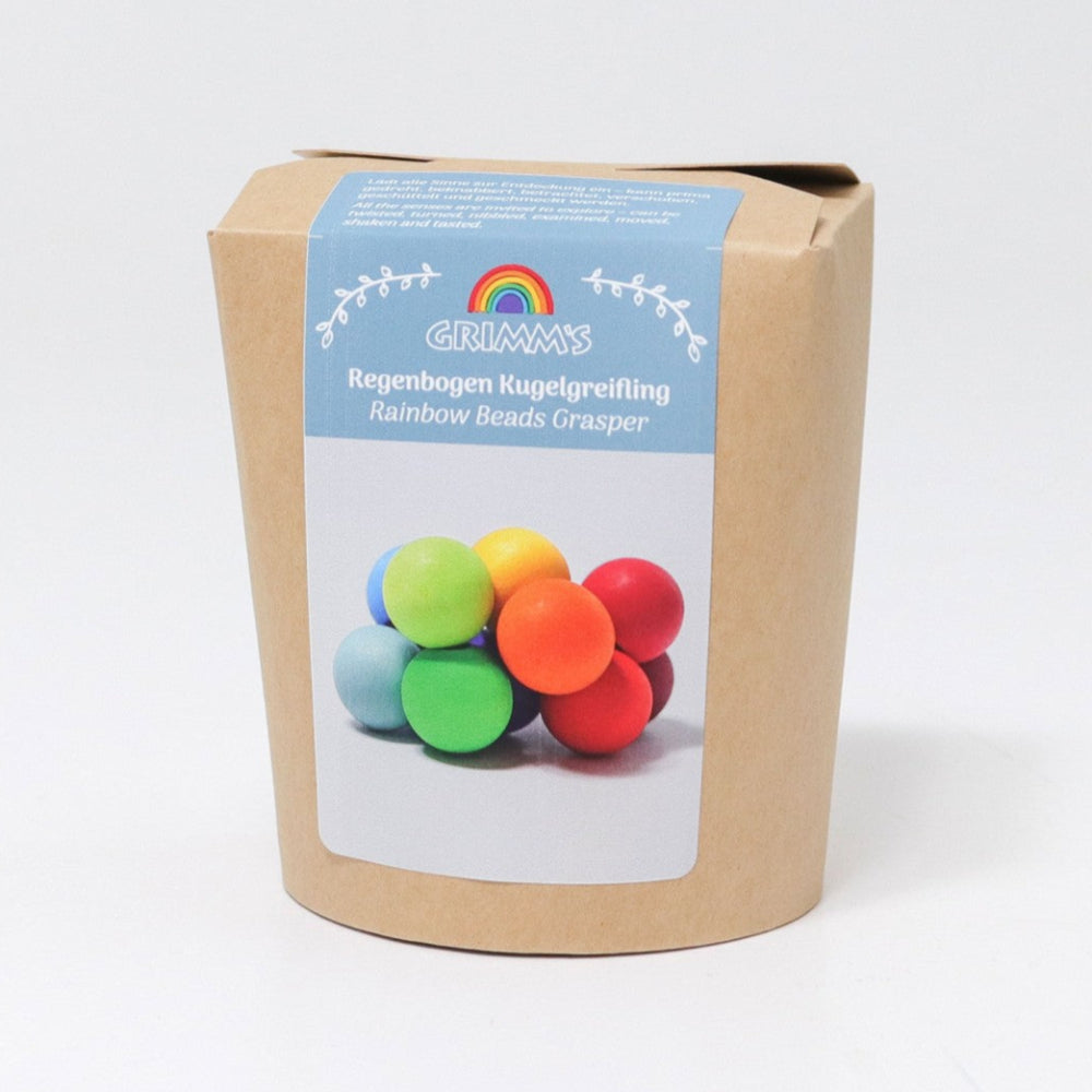 GRIMMS grijpspeeltje regenboog 0 mnd+ Hout