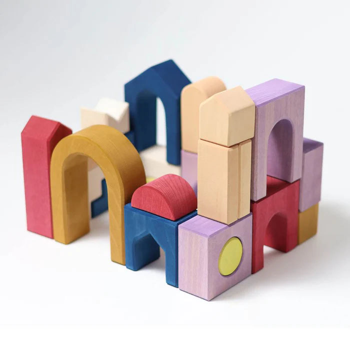 GRIMMS houten blokkenset Panorama 1jr 4048565102193 b