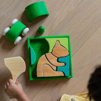 GRIMMS houten bouwset groen 1jr 4048565436861 d