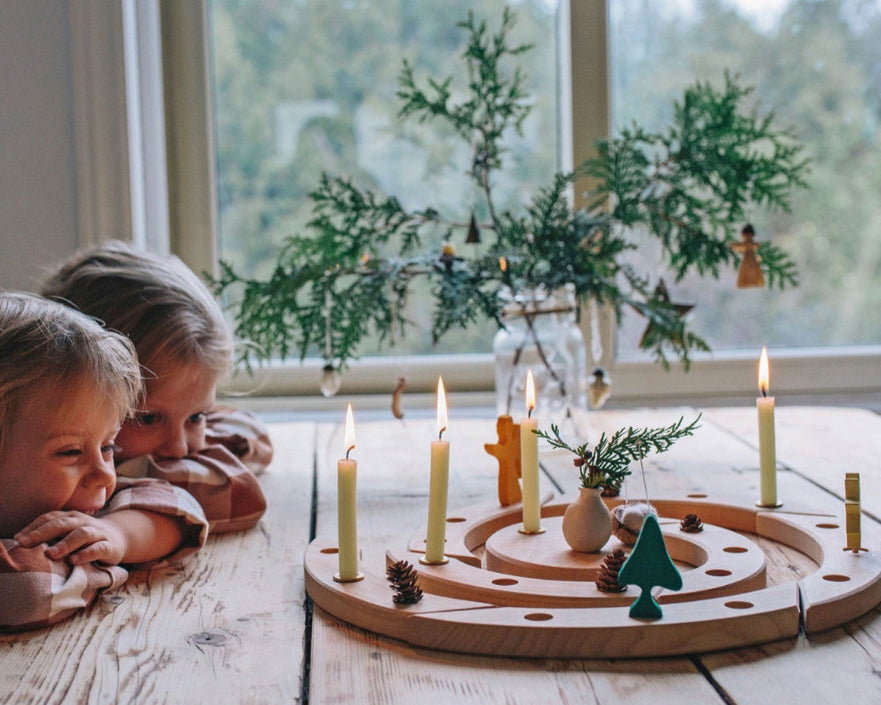 GRIMMS jaarring spiraal naturel 40 cm03200b