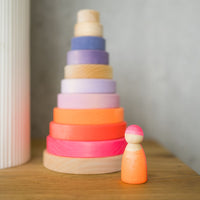 GRIMMS regenboogvrienden neon roze  15060 d