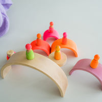 GRIMMS regenboogvrienden neon roze  15060 f