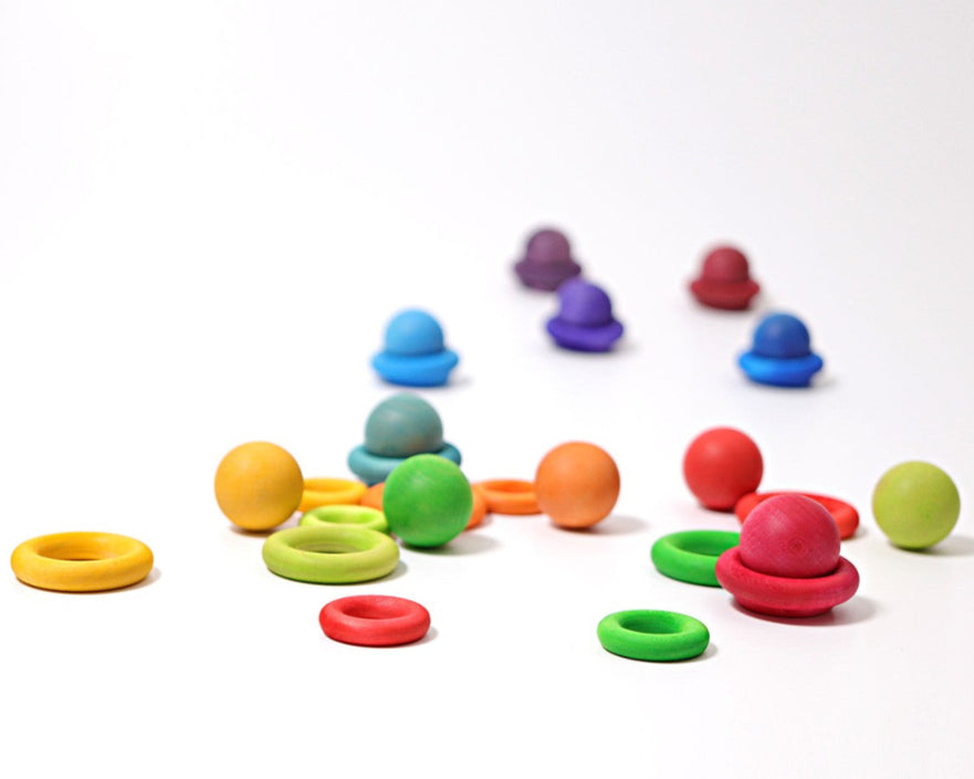 GRIMMS sorteerballen regenboog classic small 3 jr+10236e