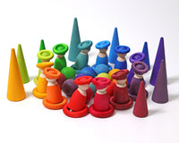 GRIMMS sorteerballen regenboog classic small 3 jr+10236g