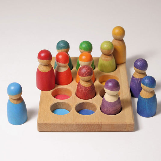 GRIMMS sorteerbord regenboog classic 1 jr+10576