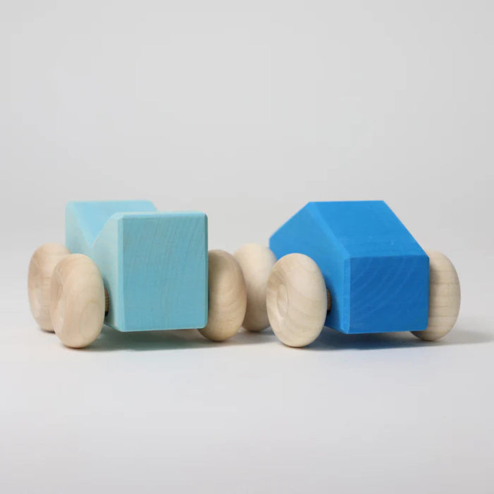 GRIMMS stapel auto's blauw 0 mnd+ 09335