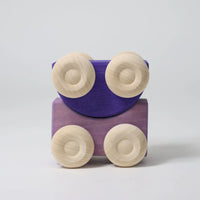 GRIMMS stapel auto's paars 0 mnd+09334c