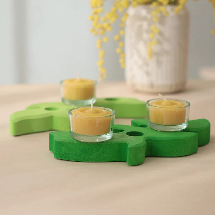 GRIMMS waxinelichtje 100% bijenwas geel 4048565061001 c