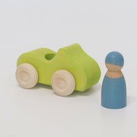 GRIMMS auto groen  + regenboogvriend 1 09305 b