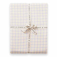 Garbo and Friends hoeslaken gingham blue 90x200