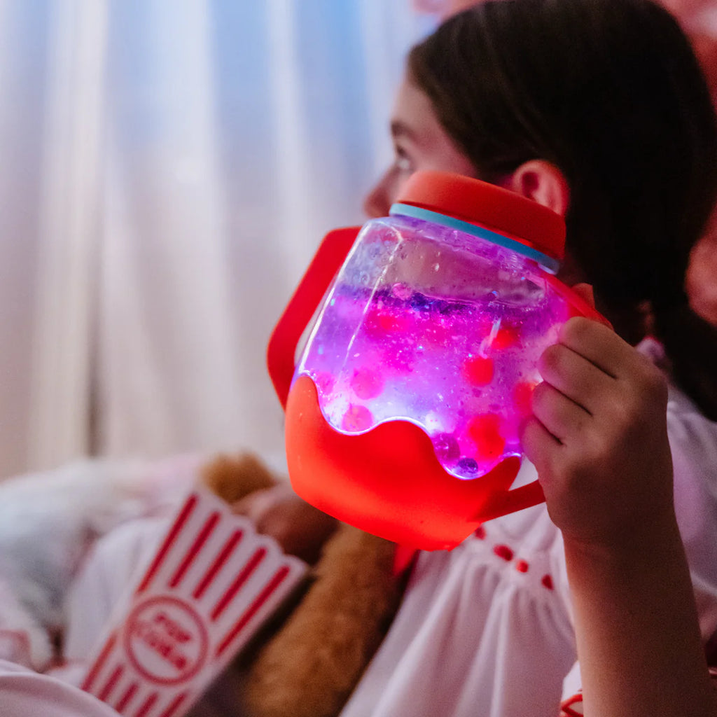 Glo Pals sensory play jar rood 18 mnd+