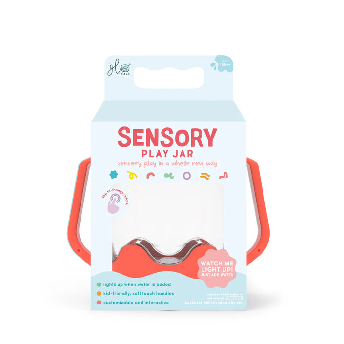 Glo Pals sensory play jar rood 18 mnd+