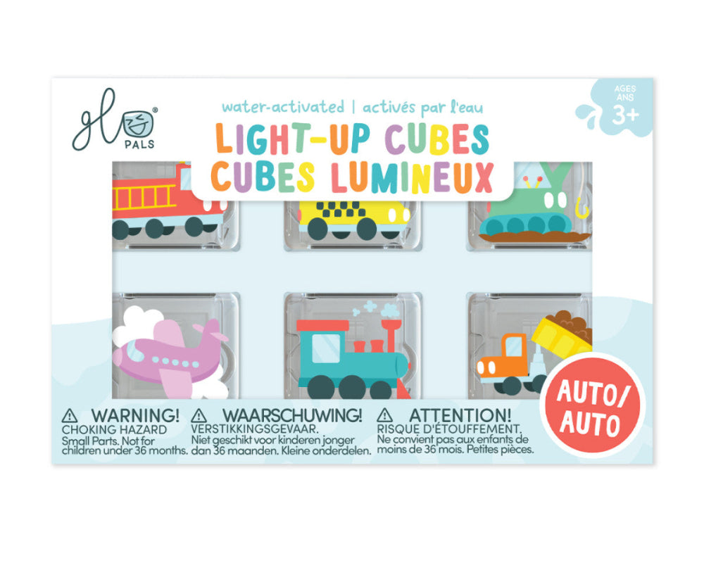 Glo Pals light up cubes auto 6 stks 3 jr+