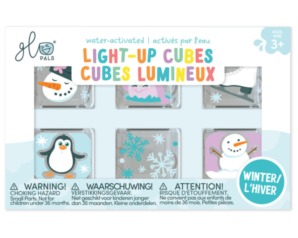Glo Pals light up cubes winter 6 stks 3 jr+