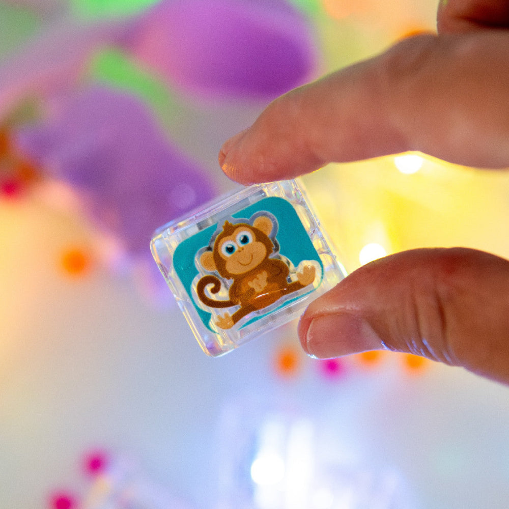 Glo Pals light up cubes zoo 6 stks 3 jr+ Gerecycled kunststof