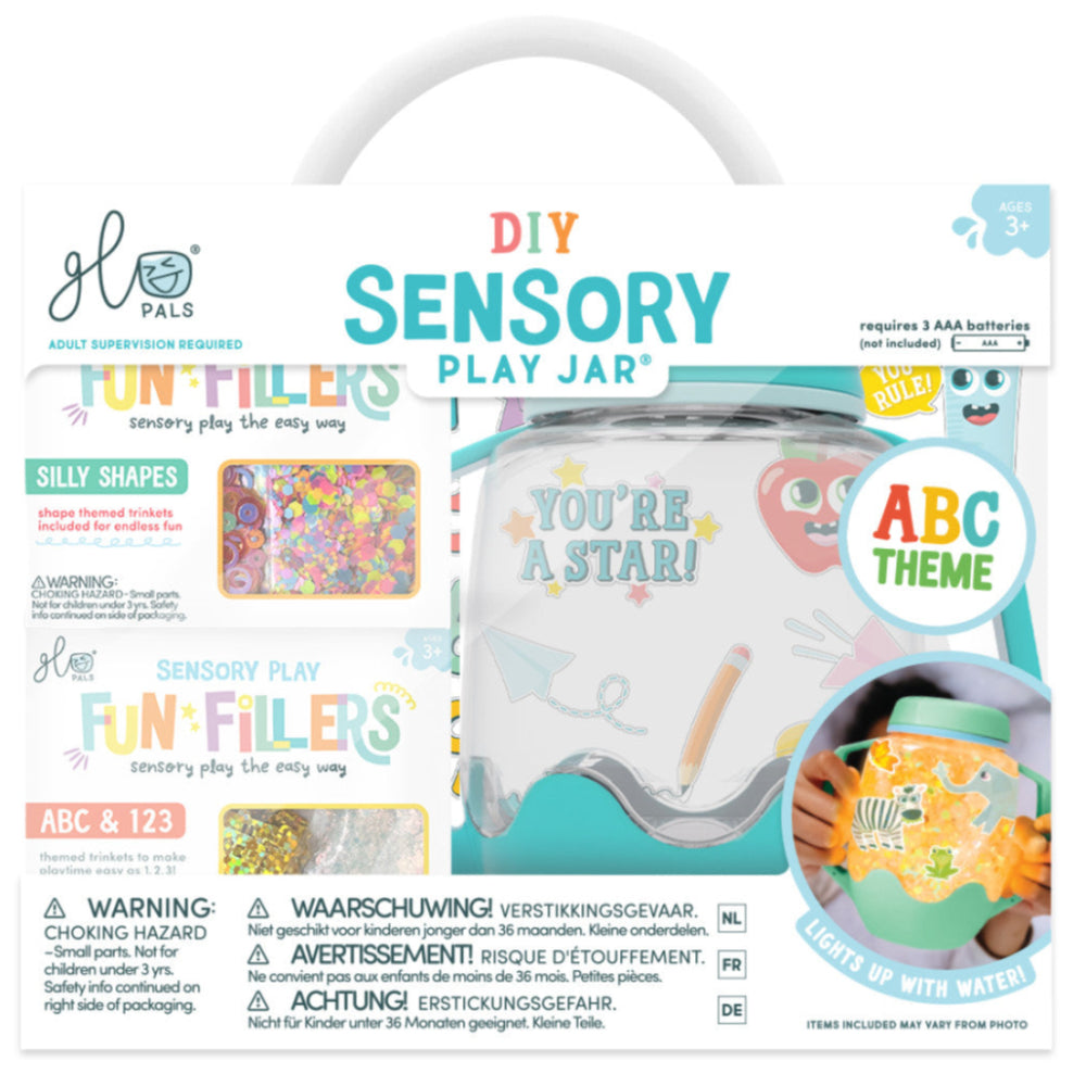 Glo Pals sensory jar DIY set abc 3 jr+