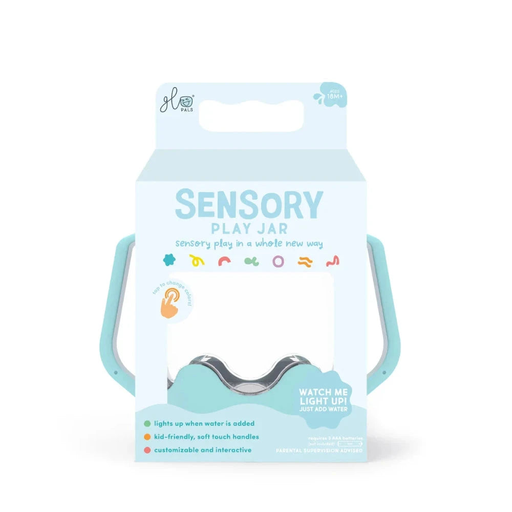 Glo Pals sensory play jar lichtblauw 18 mnd+