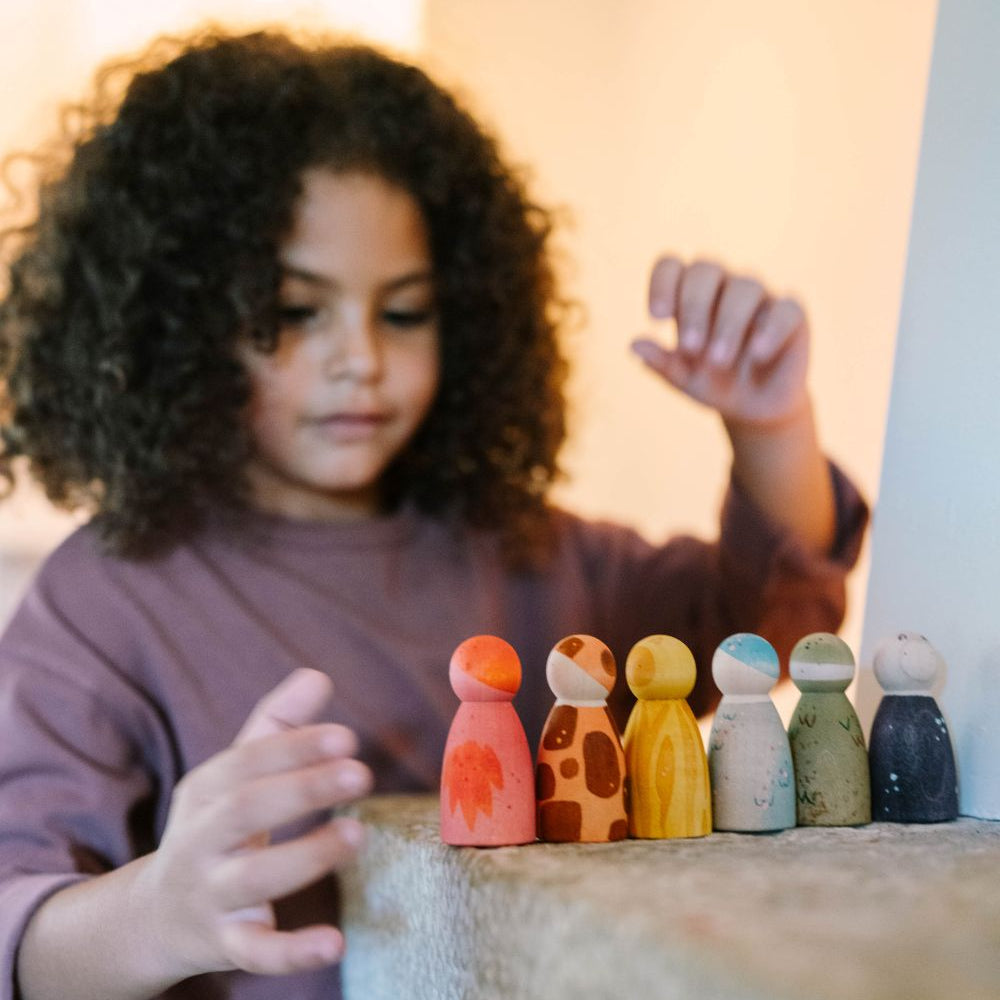 Grapat nins poppetjes dieren 6 stks 10 mnd+ kopen