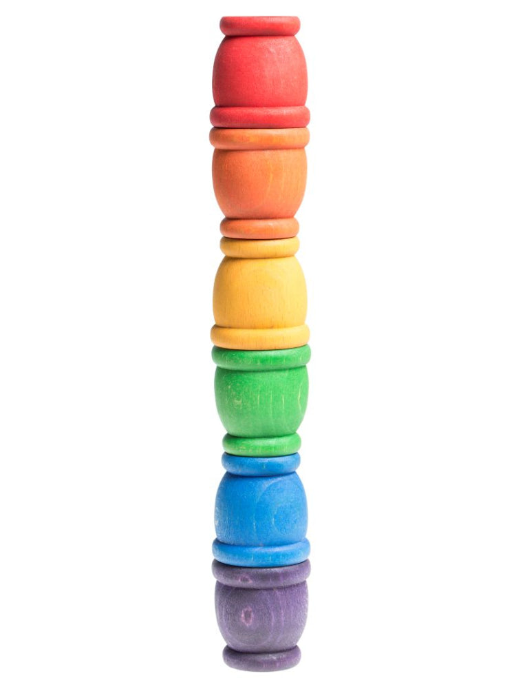 Grapat regenboog kuipjes mate 6 stks 10 mnd+ 8436580870757