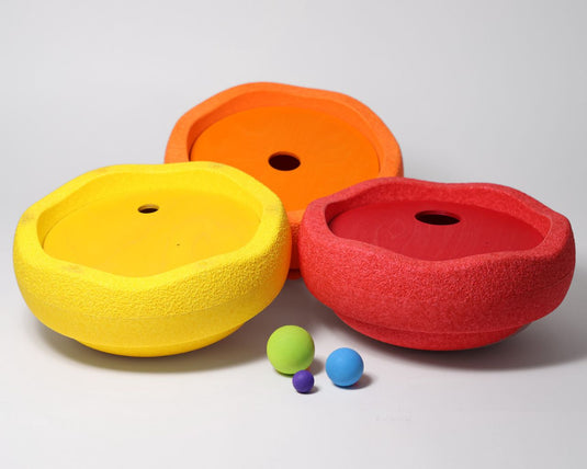 Grimms x Stapelstein Rolling Discs Warm Classic6