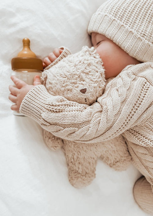 HEVEA glazen flessen brede hals slow flow 150 ml 0 mnd+