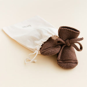 HVID slofjes mocha 9-15 mnd