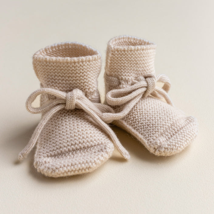 HVID slofjes cream 0-9 mnd