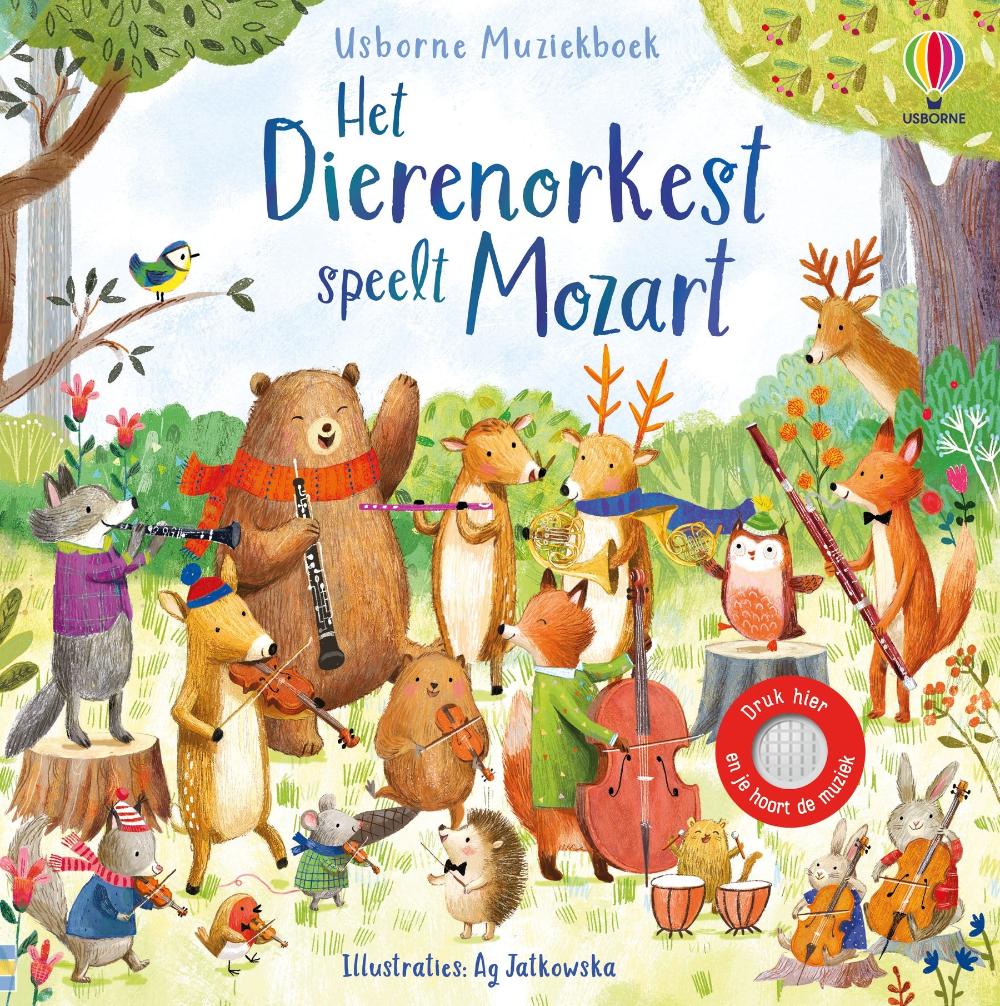 Het dierenorkest speelt Mozart - geluidenboek 2 jr+