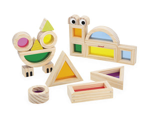 JANOD doorschijnende blokkenset 1 jr+