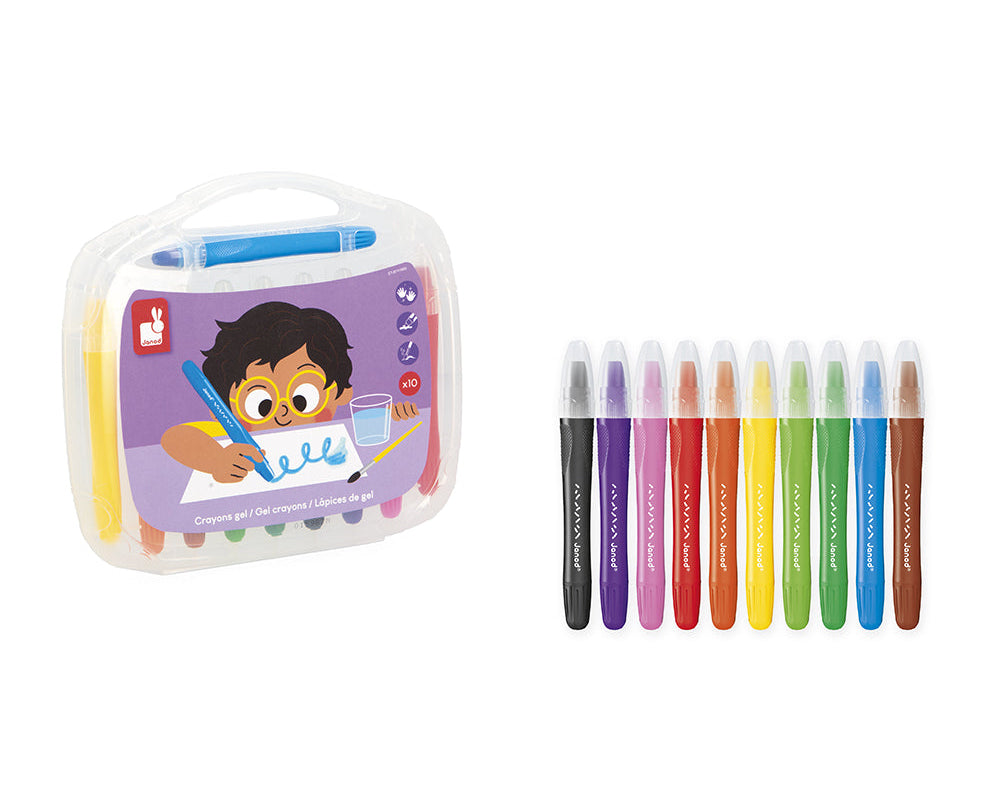 JANOD gelkrijtjes 10 stks / 3 jr+