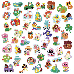 JANOD grote stickers Lente 50 stks 18 mnd+