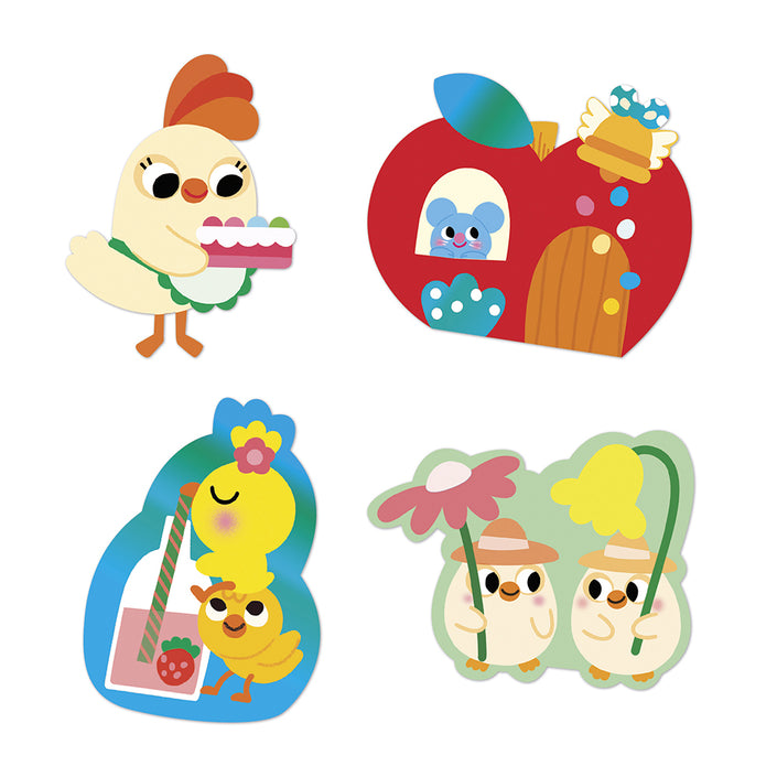 JANOD grote stickers Lente 50 stks 18 mnd+4