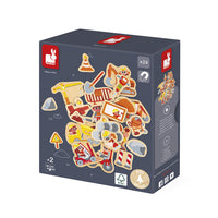 JANOD magneten de Bouwplaats 2 jr+ / 24 stks3