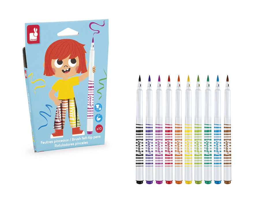 JANOD penseelstiften 10 stks / 3 jr+5