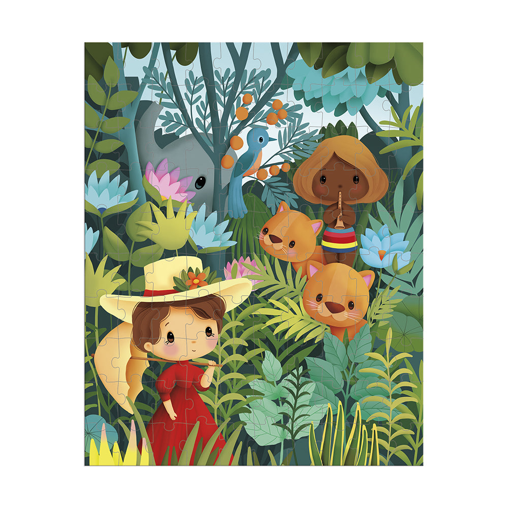 JANOD puzzel Geïnspireerd door Rousseau 6jr+ / 100 stks