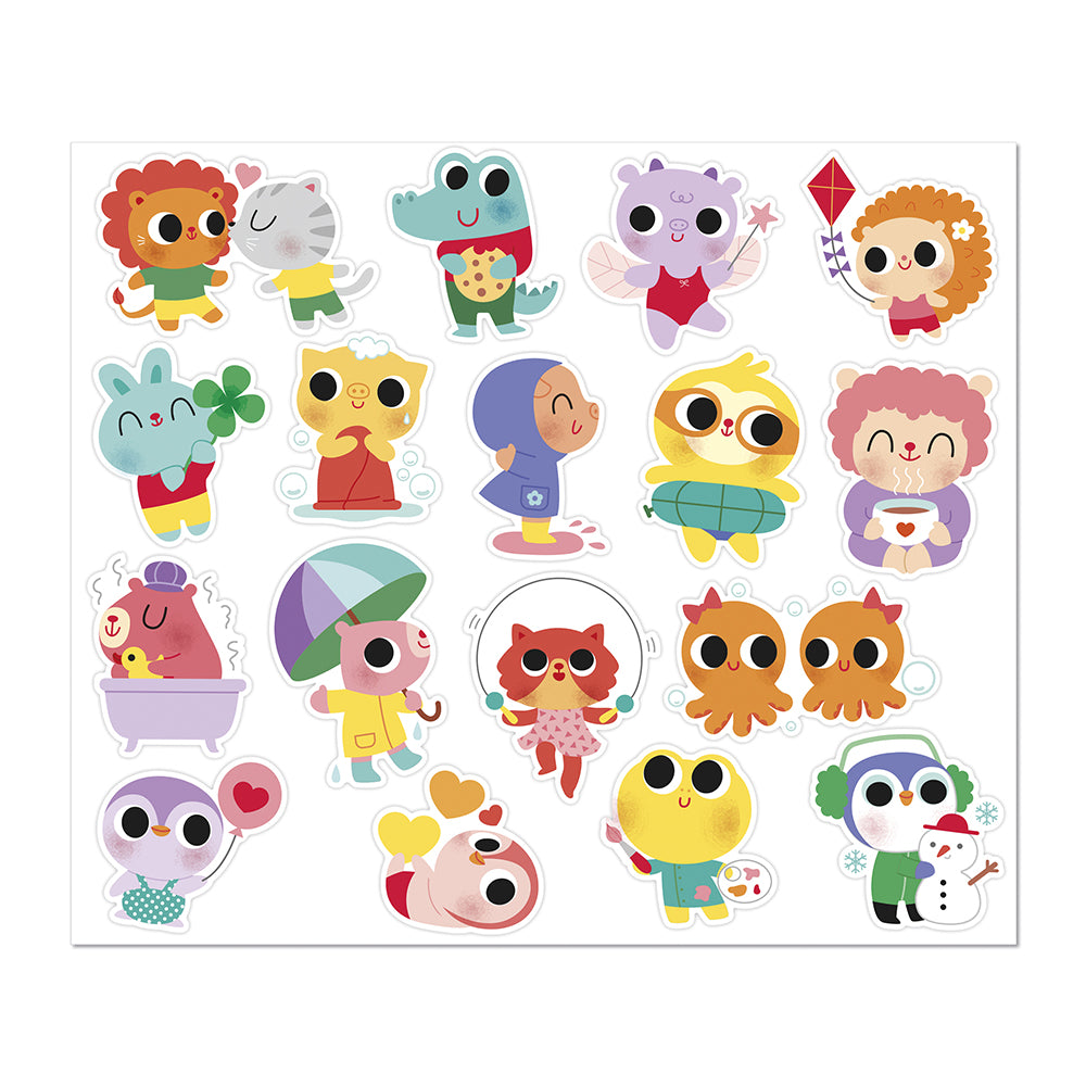 JANOD stickers babydieren 100 stks 18 mnd+3