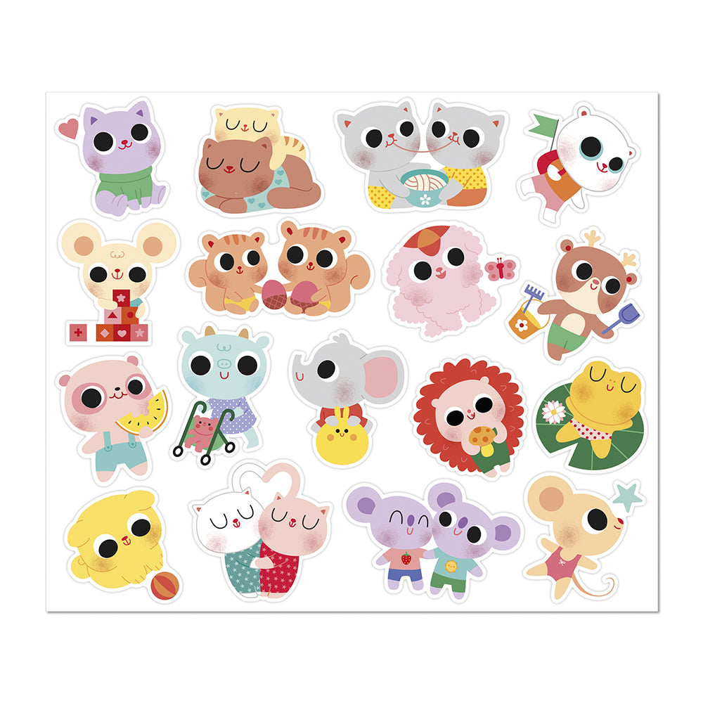 JANOD stickers babydieren 100 stks 18 mnd+ 119193