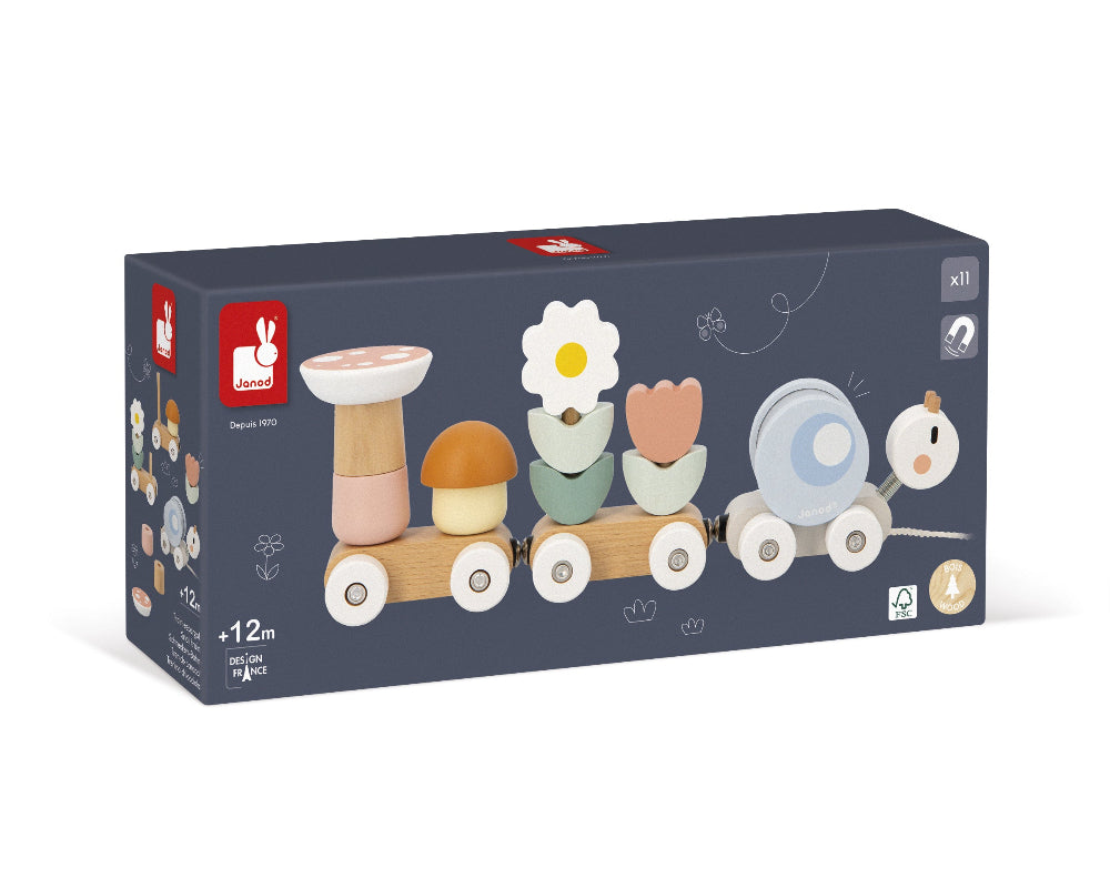 JANOD trekfiguur Sweet Cocoon slakkentrein 1jr+ 114010