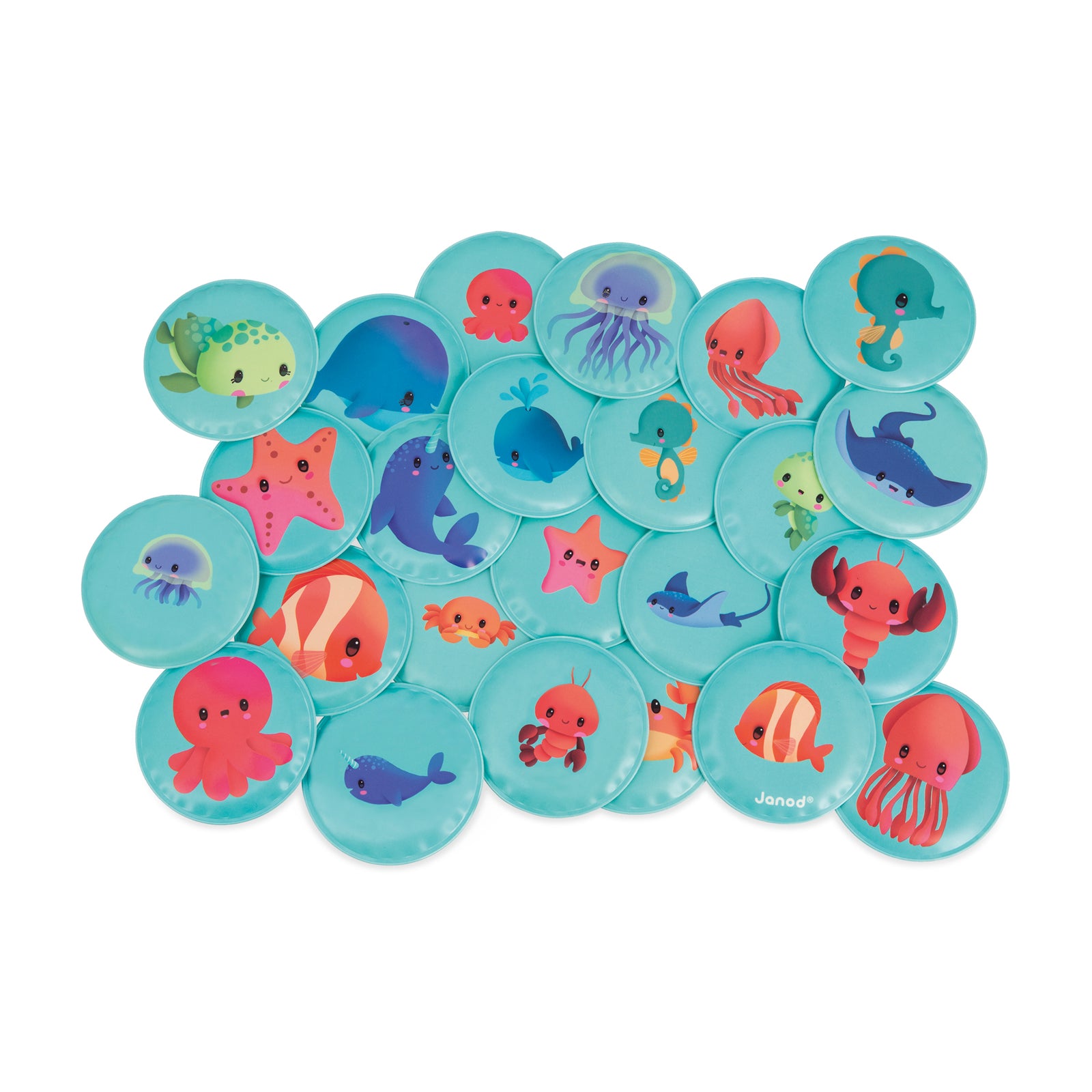 JANOD badspeelgoed memory Baby dieren 2jr+