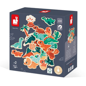 JANOD magneten dinos 2 jr+ / 24 stks