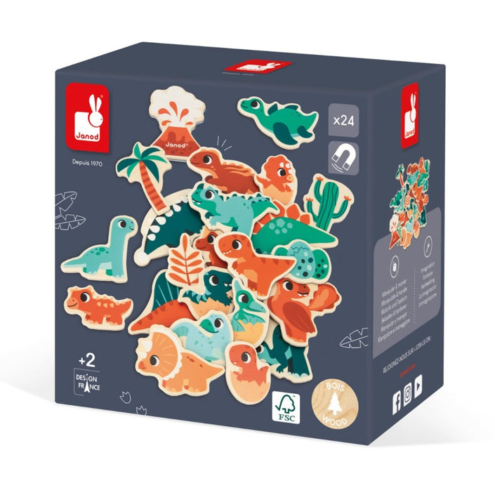 JANOD magneten dinos 2 jr+ / 24 stks