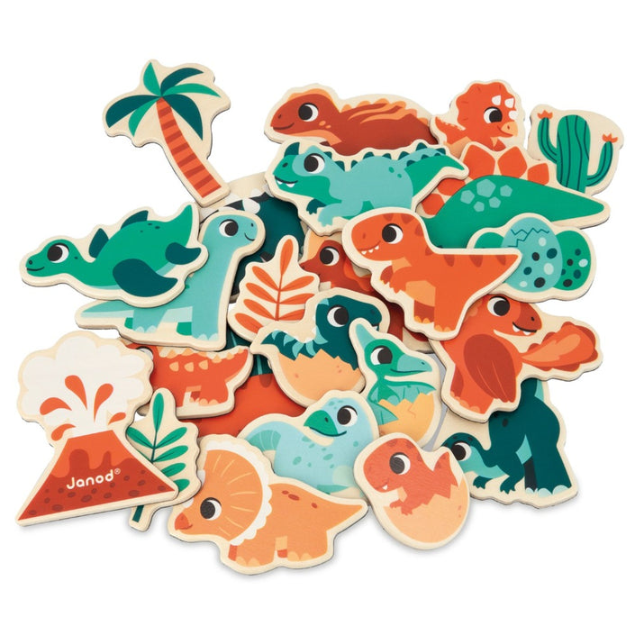 JANOD magneten dinos 2 jr+ / 24 stks