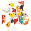 JANOD magneten mix match vogels 2 jr+ / 24 stks