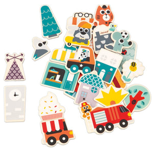 JANOD magneten stad 2 jr+ / 24 stks