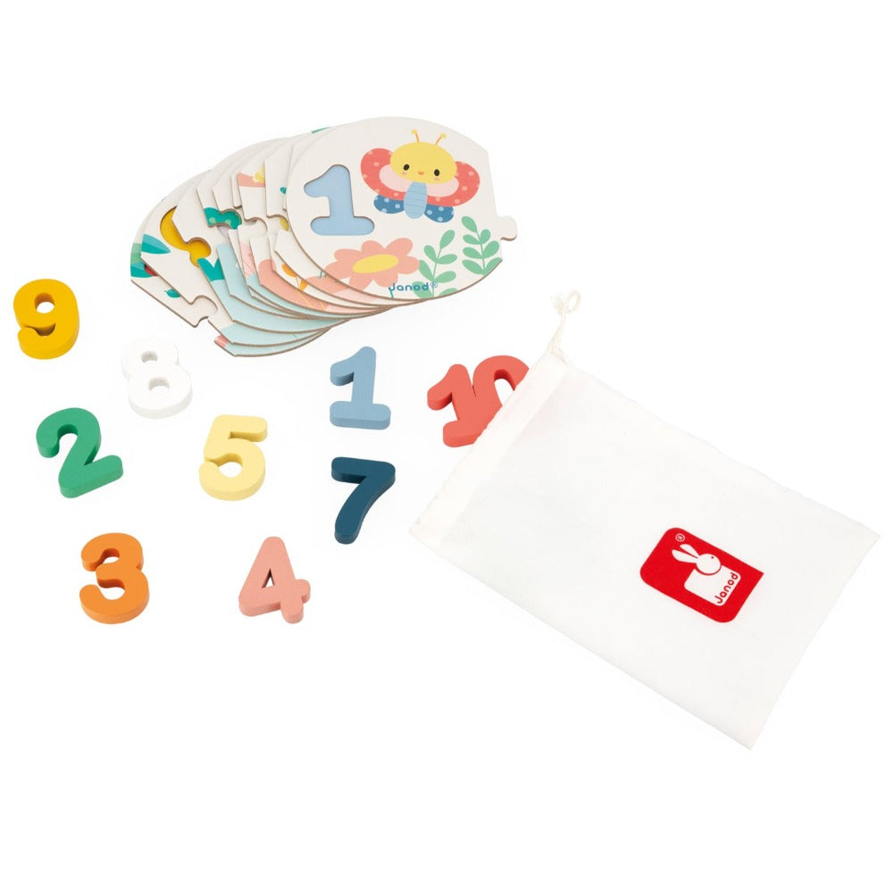 JANOD Mijn eerste puzzel cijfers 2 jr+ / 10 stks 118042