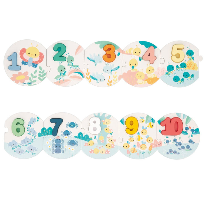 JANOD Mijn eerste puzzel cijfers 2 jr+ / 10 stks